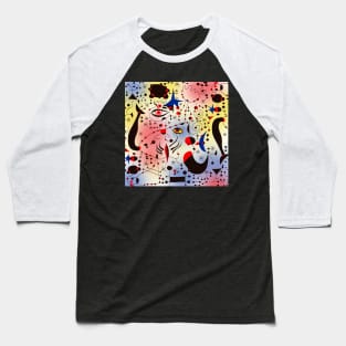 Miro Colorful Pattern Baseball T-Shirt